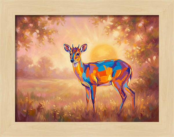 Duiker In Sunset Glow