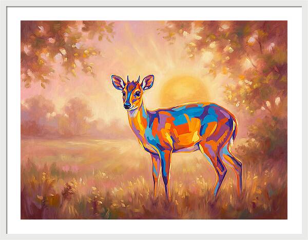 Duiker In Sunset Glow