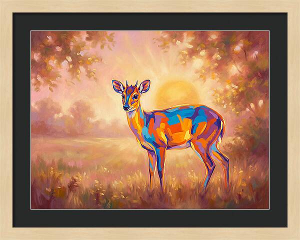 Duiker In Sunset Glow
