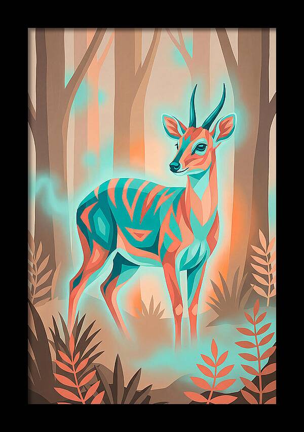 Duiker In Vibrant Forest