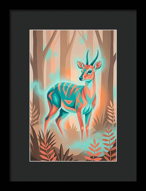 Duiker In Vibrant Forest