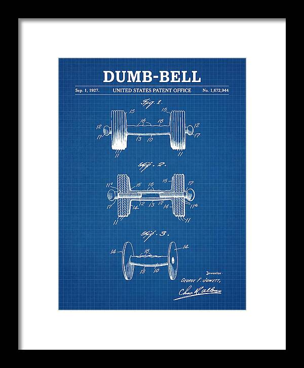 Dumbbell Blueprint Patent Us1672944a