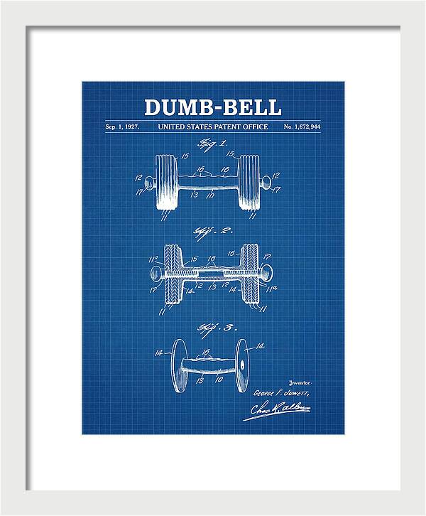 Dumbbell Blueprint Patent Us1672944a