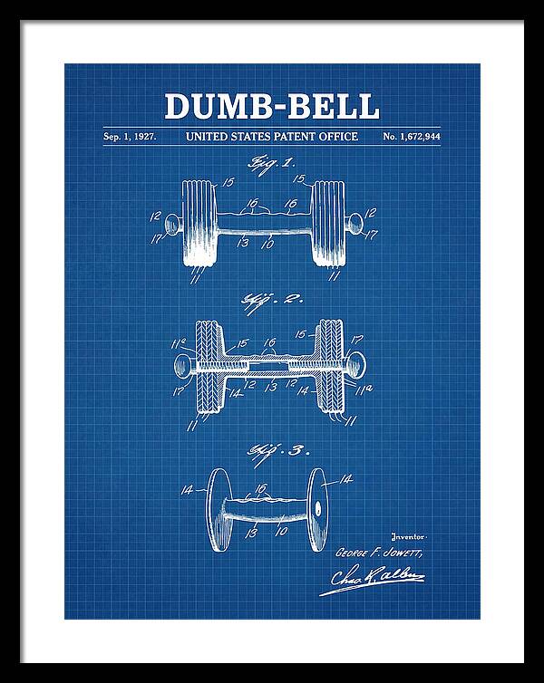 Dumbbell Blueprint Patent Us1672944a