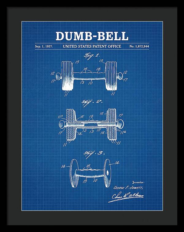 Dumbbell Blueprint Patent Us1672944a