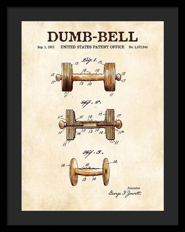 Dumbbell Watercolor Patent Us1672944a