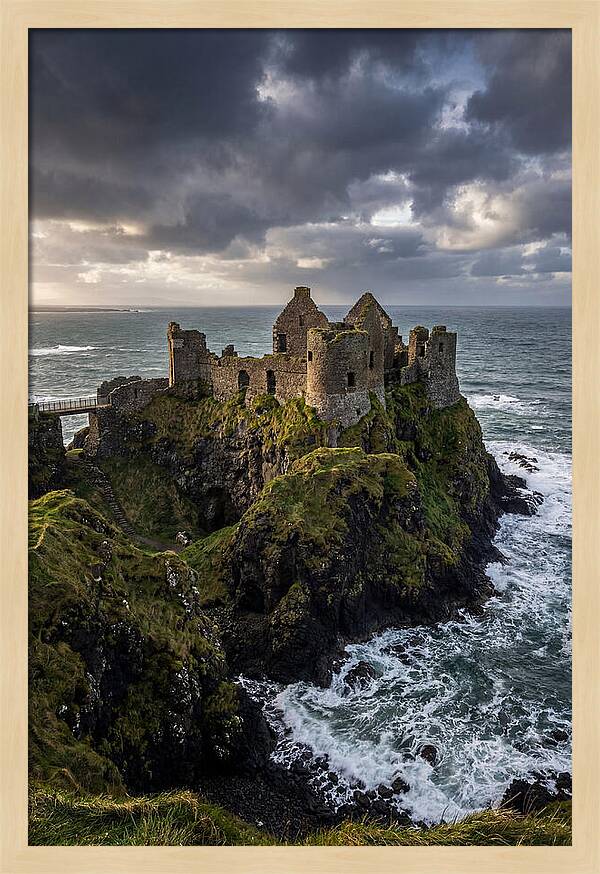 Dunluce Castle Overlooking The Sea