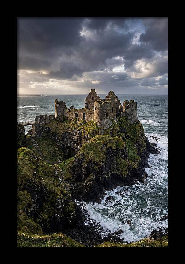Dunluce Castle Overlooking The Sea