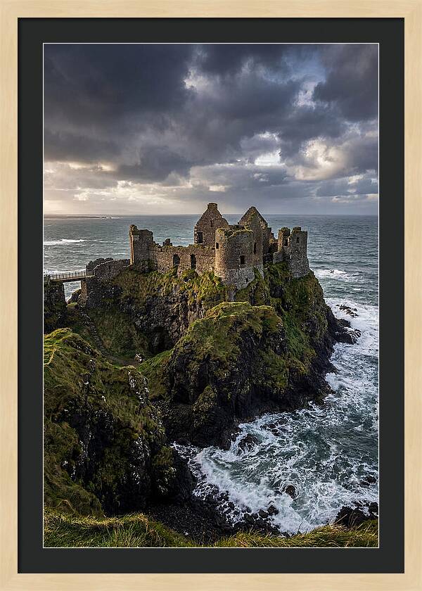 Dunluce Castle Overlooking The Sea