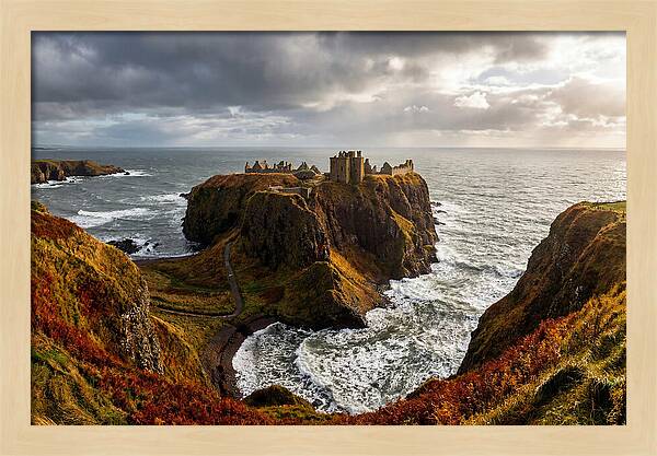 Dunnottar Castle Against The Ocean