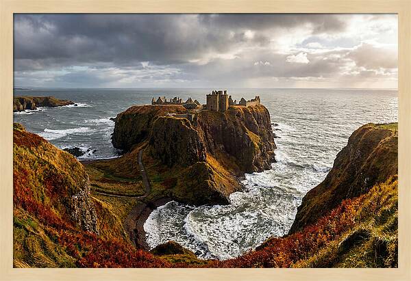 Dunnottar Castle Against The Ocean