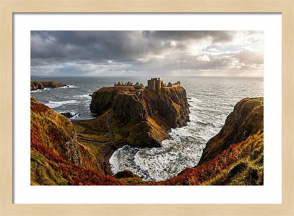 Dunnottar Castle Against The Ocean