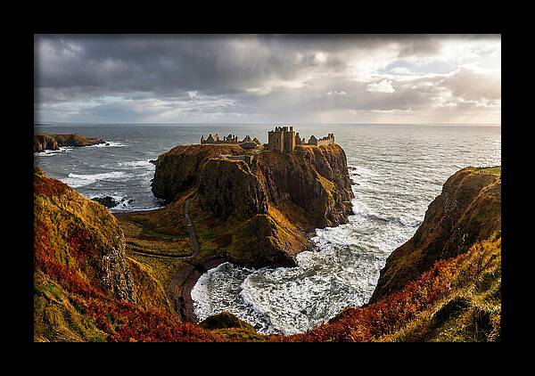 Dunnottar Castle Against The Ocean
