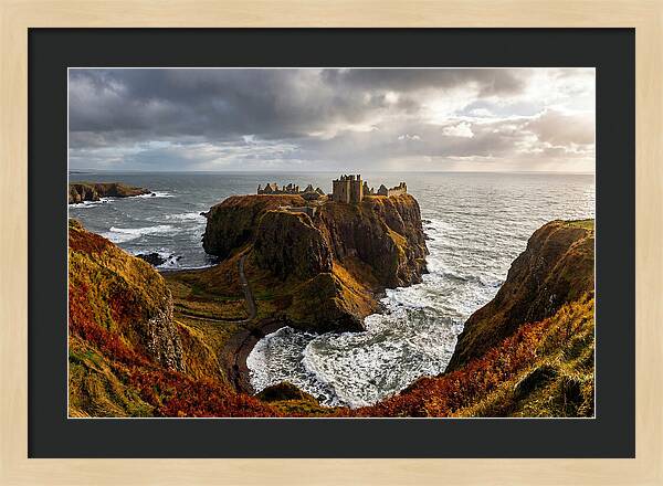 Dunnottar Castle Against The Ocean