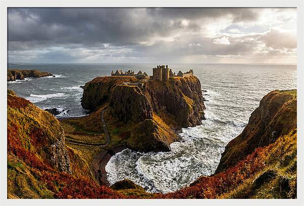 Dunnottar Castle Against The Ocean