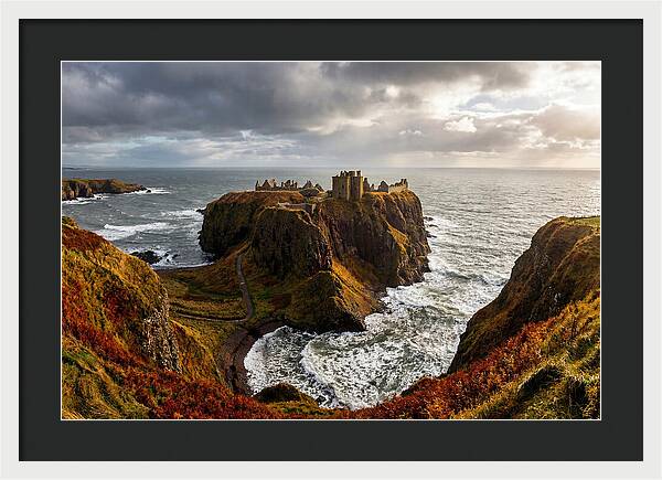 Dunnottar Castle Against The Ocean