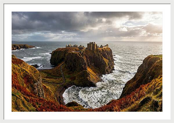 Dunnottar Castle Against The Ocean