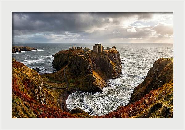 Dunnottar Castle Against The Ocean