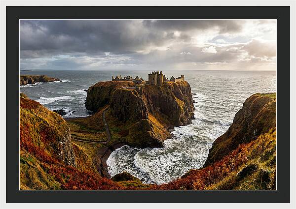 Dunnottar Castle Against The Ocean