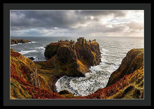 Dunnottar Castle Against The Ocean