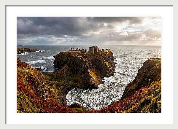 Dunnottar Castle Against The Ocean