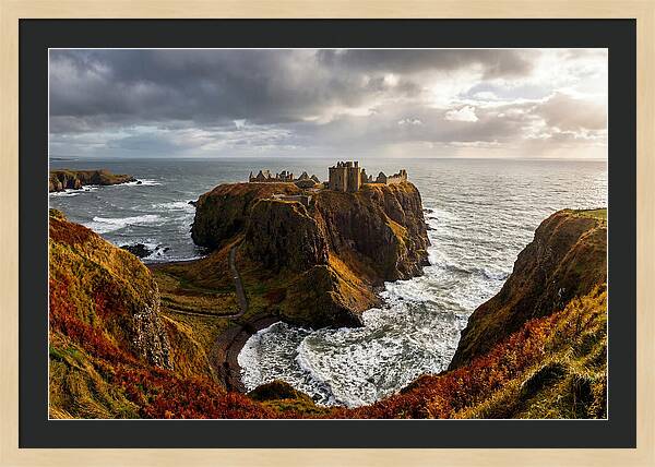 Dunnottar Castle Against The Ocean