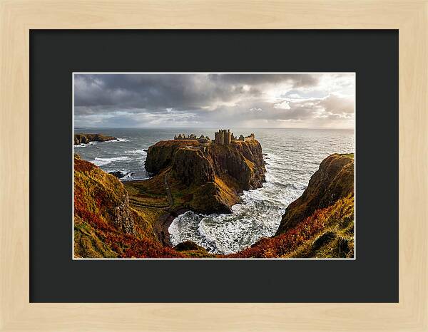 Dunnottar Castle Against The Ocean