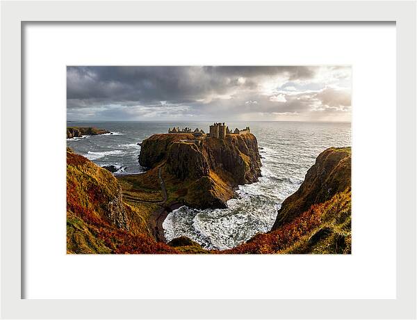 Dunnottar Castle Against The Ocean