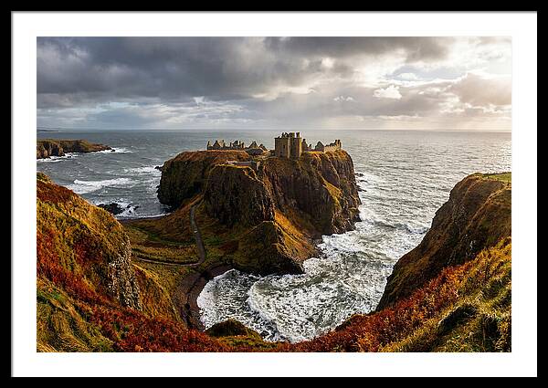 Dunnottar Castle Against The Ocean