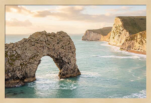 Durdle Door At Sunset