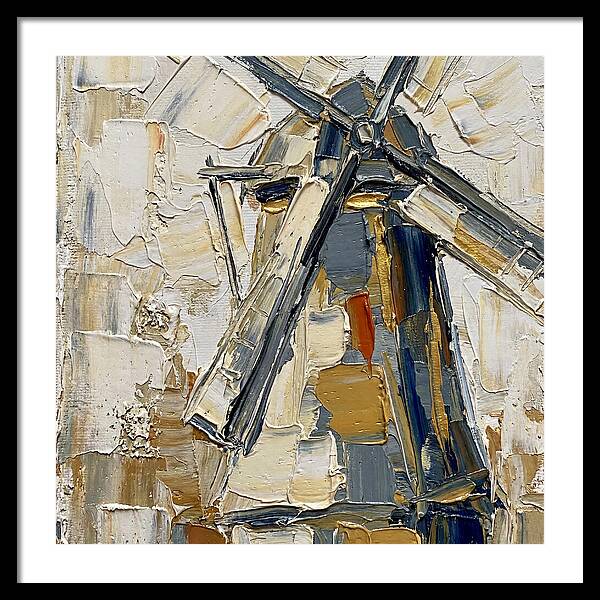 Dutch Windmill In Palette Knife Style