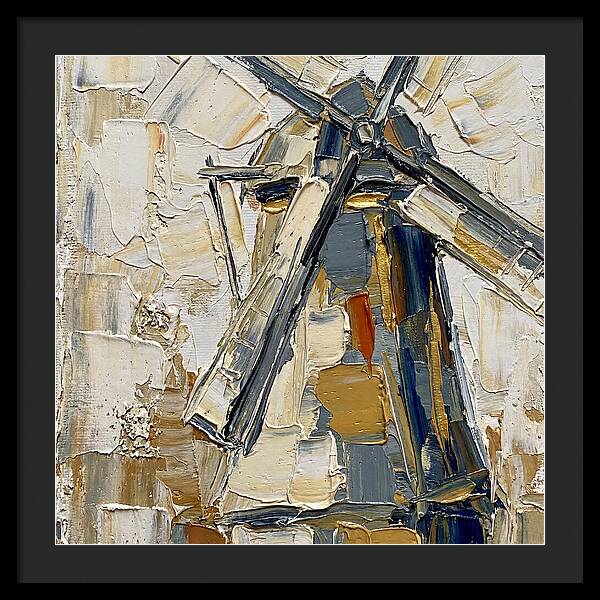 Dutch Windmill In Palette Knife Style