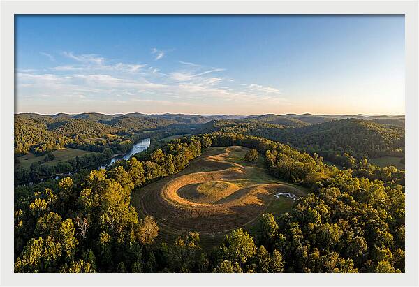 Eagle Effigy Mound At Sunset
