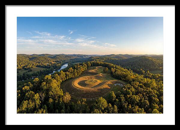 Eagle Effigy Mound At Sunset