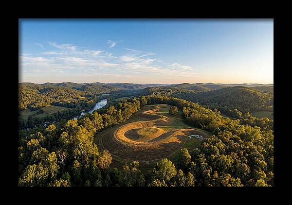 Eagle Effigy Mound At Sunset