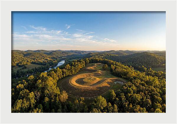 Eagle Effigy Mound At Sunset