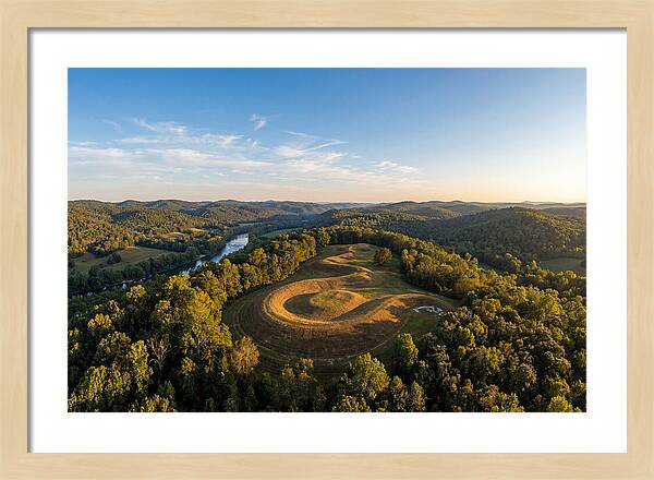 Eagle Effigy Mound At Sunset