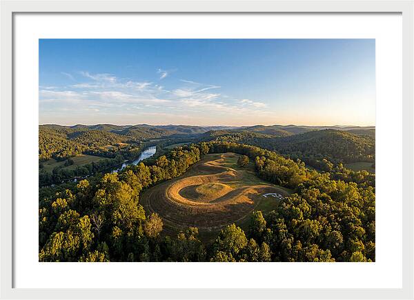 Eagle Effigy Mound At Sunset
