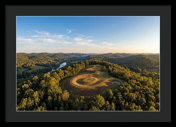 Eagle Effigy Mound At Sunset