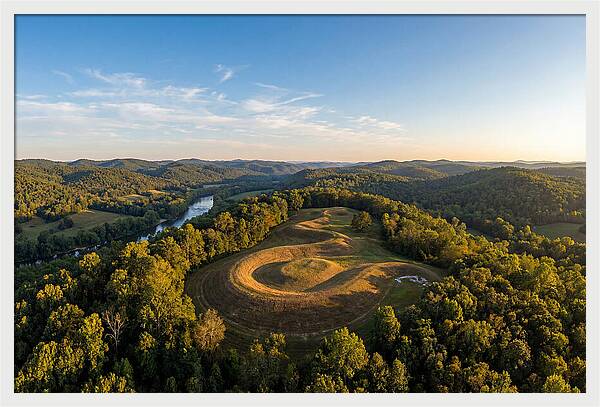 Eagle Effigy Mound At Sunset