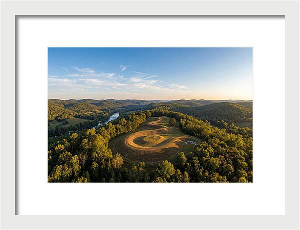 Eagle Effigy Mound At Sunset