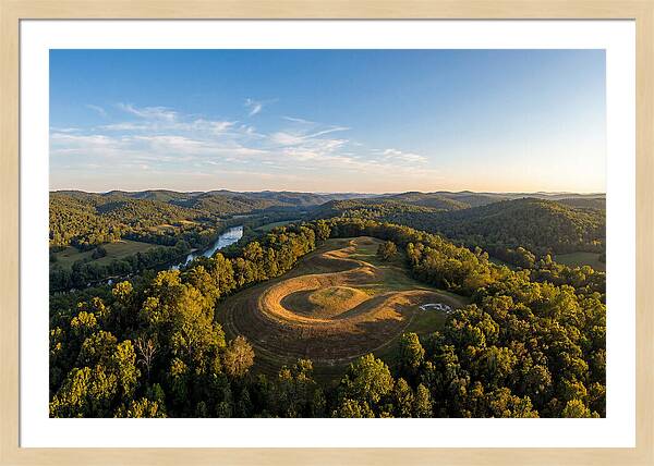 Eagle Effigy Mound At Sunset