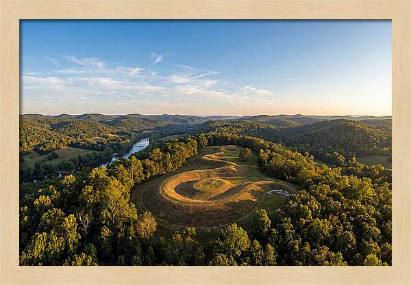 Eagle Effigy Mound At Sunset