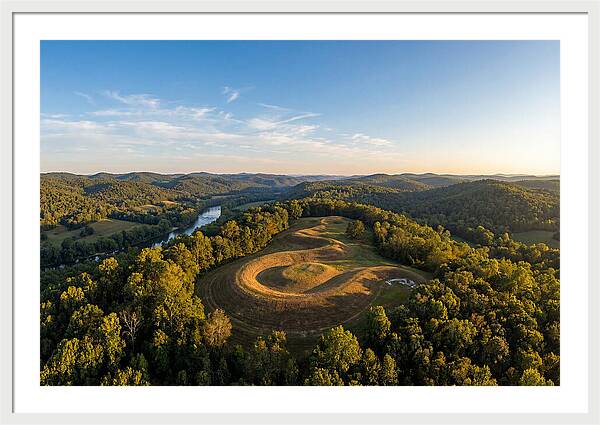 Eagle Effigy Mound At Sunset