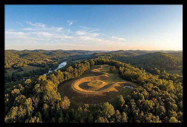 Eagle Effigy Mound At Sunset