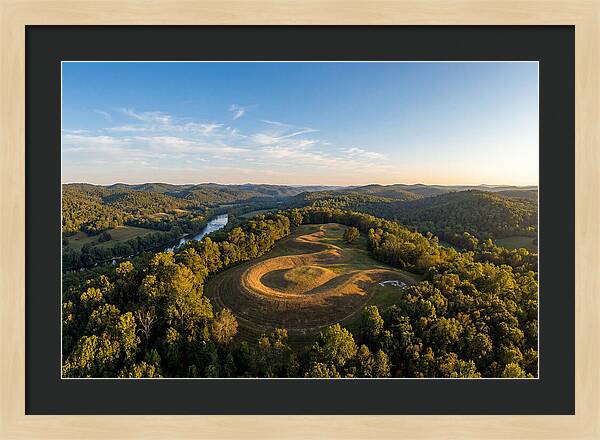 Eagle Effigy Mound At Sunset