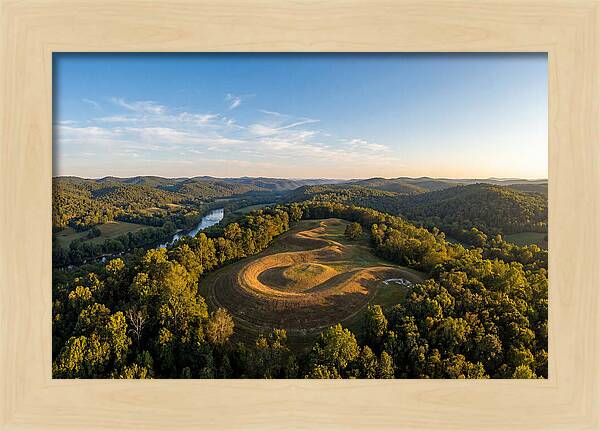 Eagle Effigy Mound At Sunset