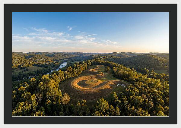 Eagle Effigy Mound At Sunset
