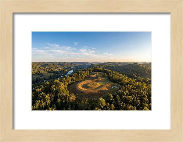 Eagle Effigy Mound At Sunset