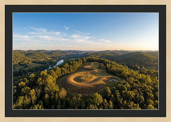 Eagle Effigy Mound At Sunset